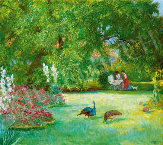  Jendrassik, Jenő - Castle Park, 1913 painting