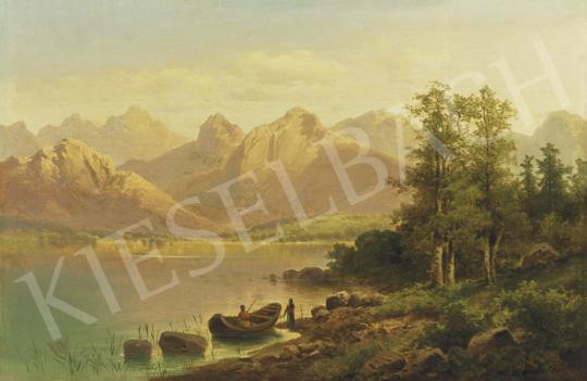 For sale  Pick, Anton - Alpine Landscape with Tarn 's painting