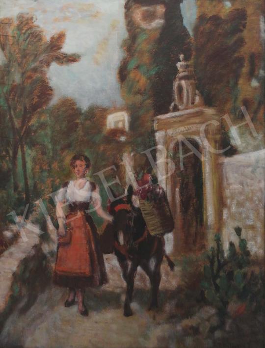 For sale  Burchard Bélaváry, István (Burchard István) - Lady with Donkey 's painting