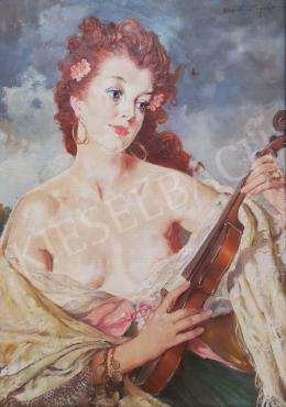  Szánthó, Mária - Lady with Violin 