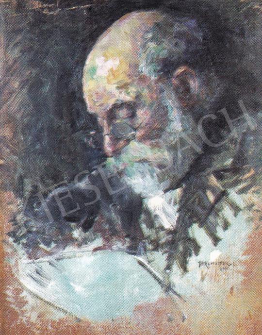  Perlmutter, Izsák - Portrait of Jakab Gruber painting