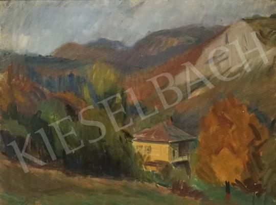 For sale  Országh, György - Landscape with House and Trees, 1956 's painting