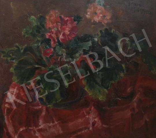 Eladó  Frank Frigyes - Asztali csendélet primulákkal festménye