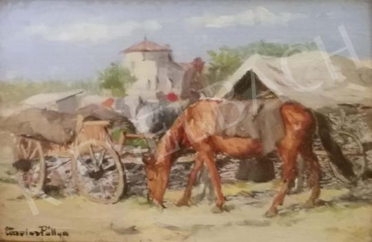 For sale  Pállya, Carolus - Horse Chariot 's painting