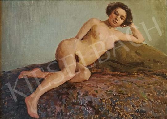 For sale  Mátrai, Vilmos - Lying Female Nude 's painting