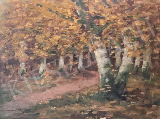  Edvi Illés Aladár - Őszi erdőrészlet festménye