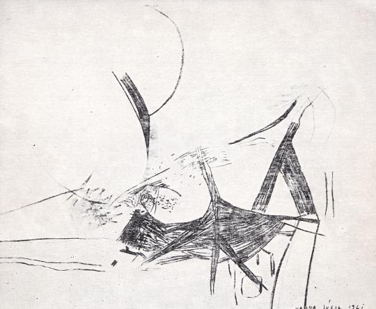 Vajda Júlia - Feszülő formák, 1961 festménye