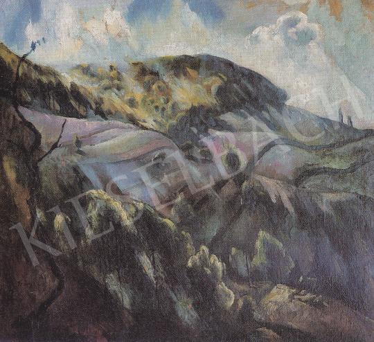  Szőnyi, István - Landscape in sunlight, 1923 painting