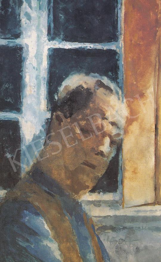  Szőnyi, István - Self-Portrait in front of a Window painting