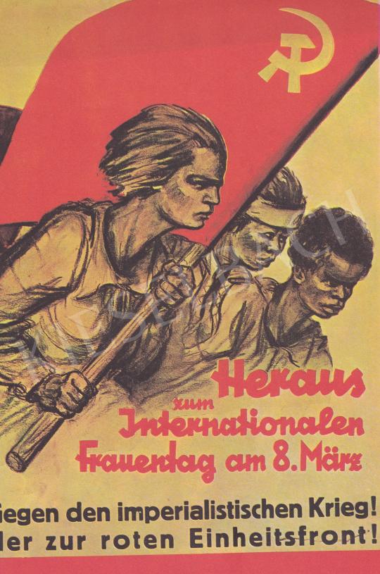  Ék Sándor - Nemzetközi Nőnap plakát, 1931 festménye