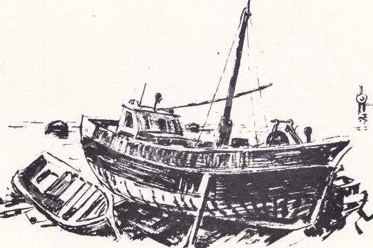  Ék Sándor - Hajó festménye