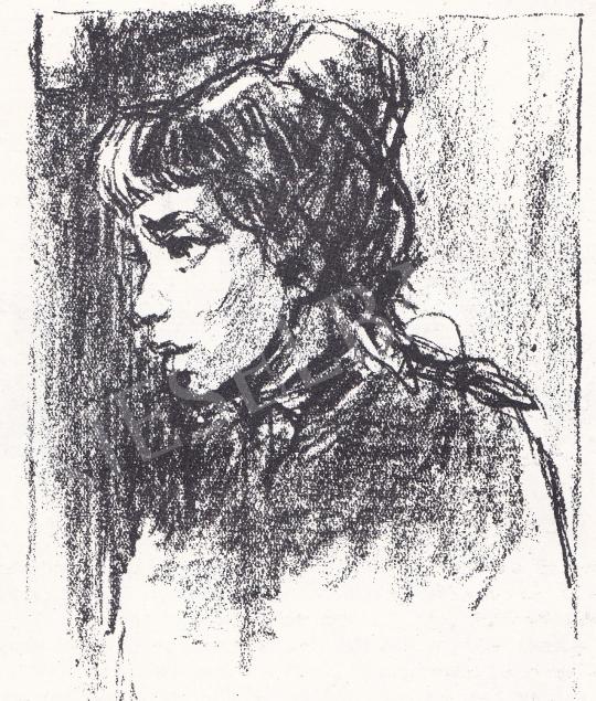  Ék Sándor - Női fej festménye
