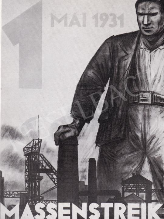  Ék Sándor - Tömegsztrájk, 1931. május. 1 festménye