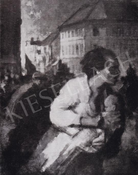  Ék Sándor - Vörös Csütörtök.1912, 1957 festménye