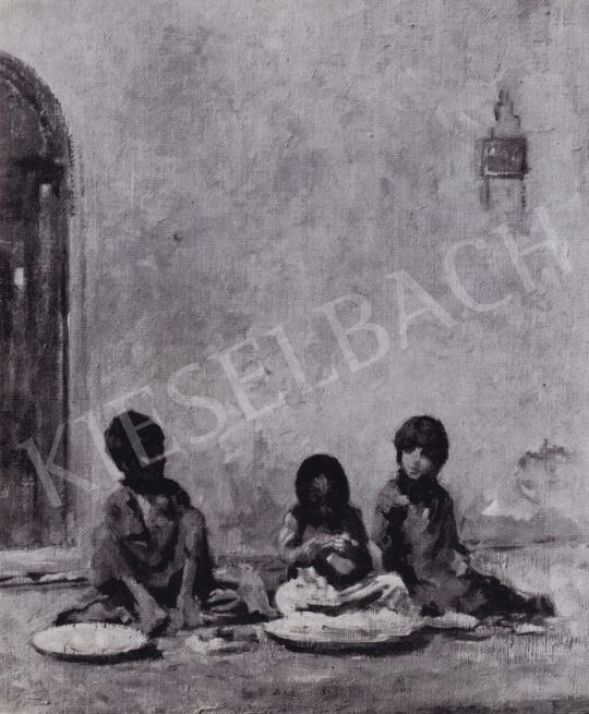  Ék, Sándor (Alex Keil) - Street Kids in Bagdad, 1960 painting