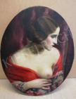  Kövér Gyula - Ledér hölgy (Csábító tekintet) festménye