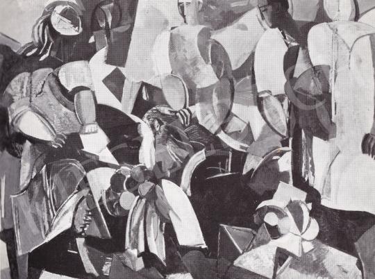  Bér Rudolf - Csoport jelenet festménye