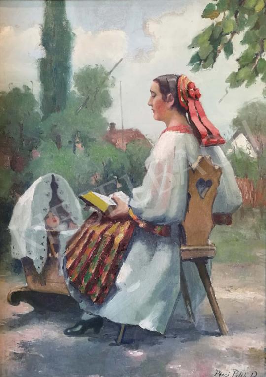 Eladó Pécsi-Pilch Dezső - Anya gyermekével (Altatás) festménye