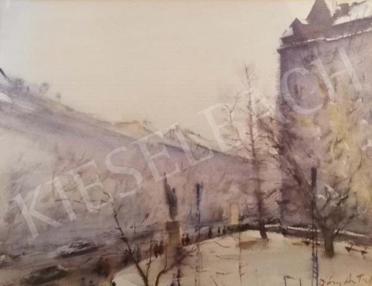 For sale Diósy, Antal (Dióssy Antal) - Winter Cityscape 's painting