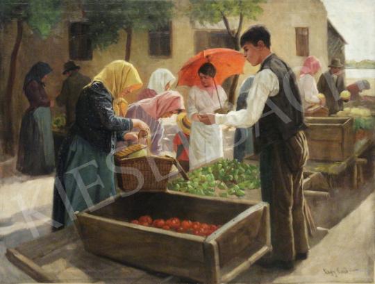 For sale  Nagy, Ernő - Market Place 's painting