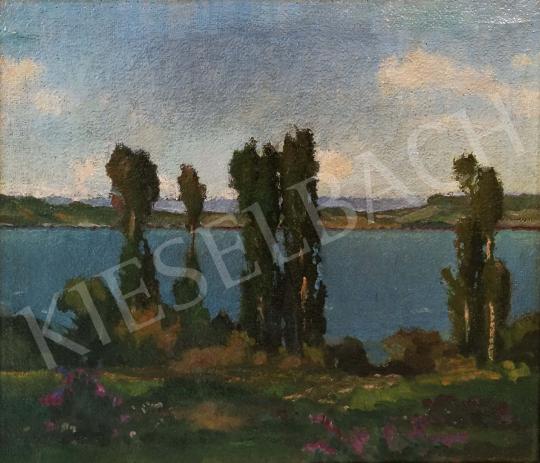 Balla Béla - Bódi tó (Nagybánya) festménye
