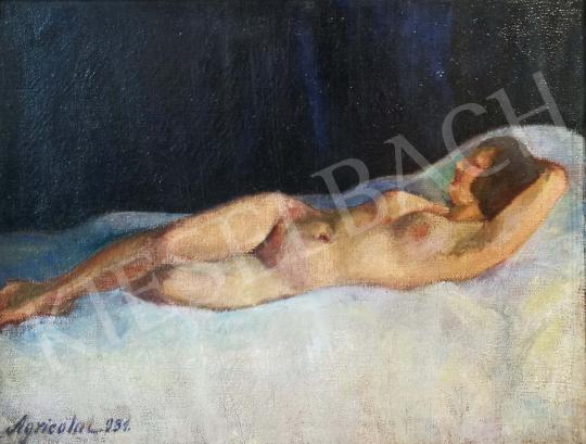 Agricola, Lídia - Lying Female Nude, 1931 painting