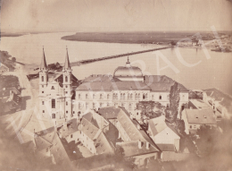 Unknown artist - Esztergom (Víziváros Church with the Donau and the Pontoon Bridge), cca. 1885 (cca 1885. )