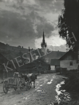  Szőllősy, Kálmán - Transylvanian Church with a Carriage, 1939 