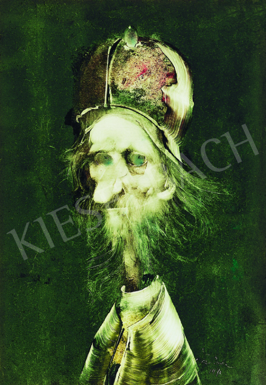  Szász, Endre - Old Man with Hat, 1971 painting