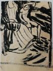  Kernstok Károly - Alakok a kertben (kétoldalas) festménye