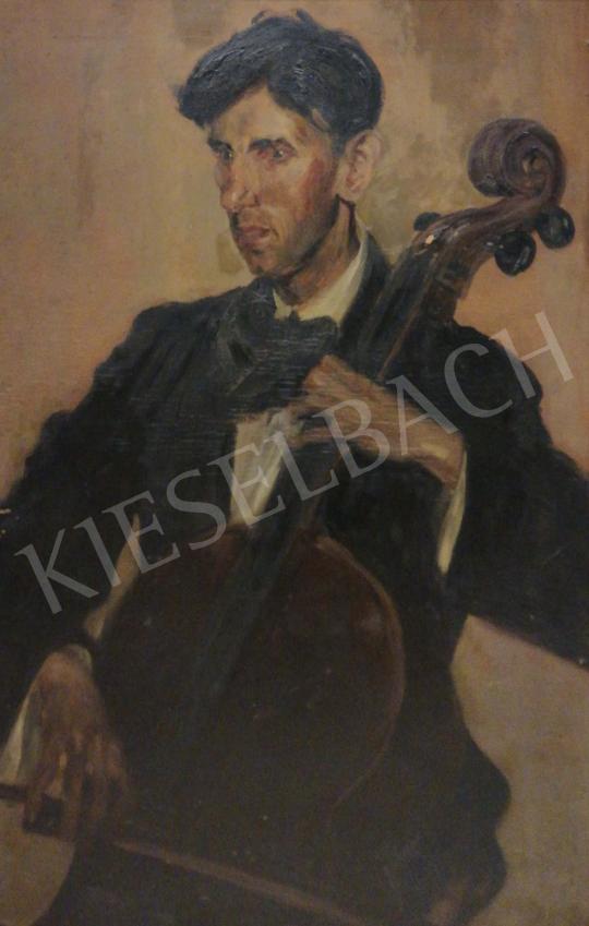 Müller, Ágosta (Müller Ágotha, Müller Ágota S - Cellist painting