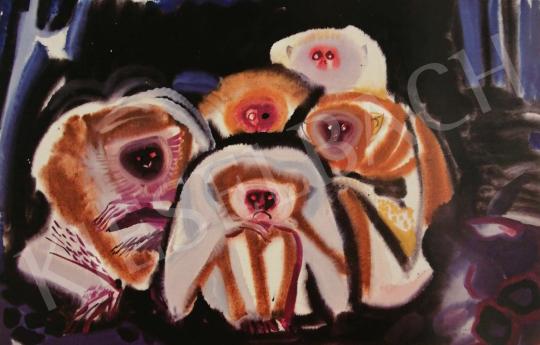  Hajnal, János - Animal Pictures, 1960's painting