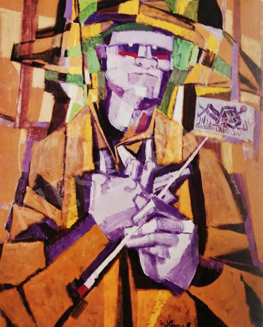  Hajnal, János - Self Portrait, 1978 painting