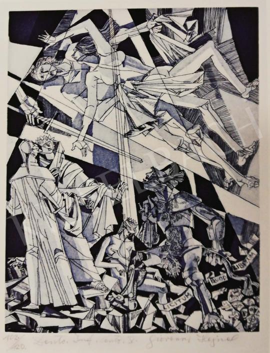  Hajnal, János - Illustration, Dante, Hell, V. Song, 1980's painting