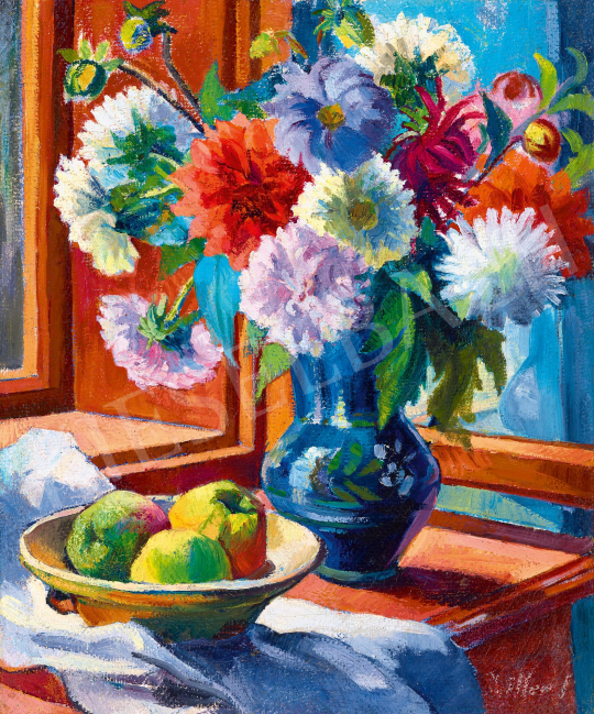 Ziffer, Sándor - Still Life in the Studio Window in Nagybánya | 59th Autumn Auction auction / 19 Lot