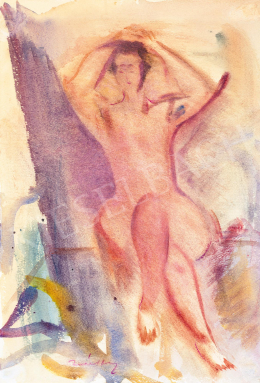  Márffy, Ödön - Female Nude in Open-Air 