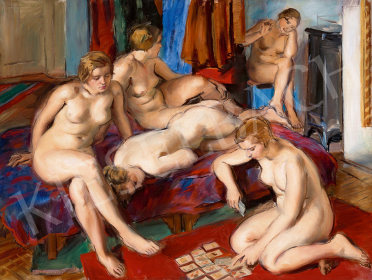  Jobbágyi Gaiger Miklós - Nudes in the Studio in Paris (Passians), 1930 | 59th Autumn Auction auction / 28 Lot