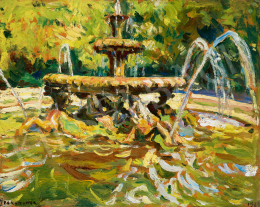  Perlmutter, Izsák - Fountain in Rome (Villa Borghese), 1914 