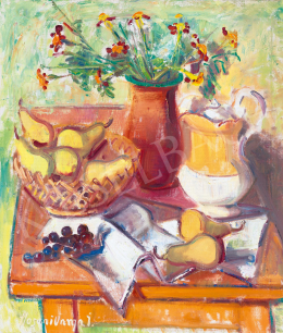  Ilosvai Varga, István - Still Life with Grapes and Pears 
