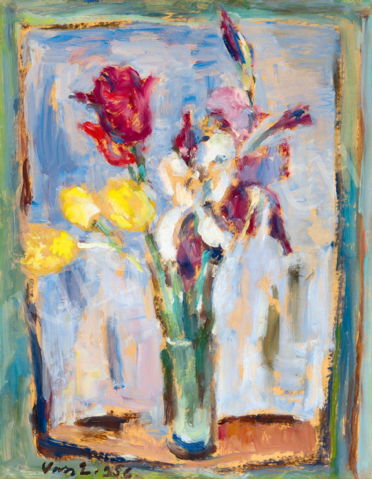 Vass, Elemér - Still Life in the Window, 1956 | 59th Autumn Auction auction / 48 Lot