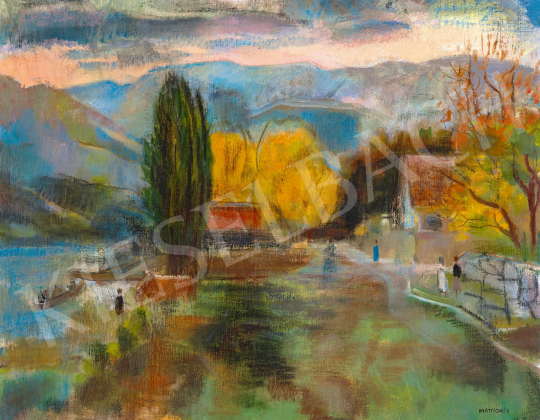 Mattioni, Eszter (Hollósné, Hollós Mattioni E - The Danube Bend at Zebegény | 59th Autumn Auction auction / 53 Lot