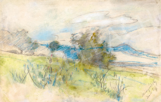  Mednyánszky, László - Buda Landscape with János-hegy in the Background | 59th Autumn Auction auction / 64 Lot