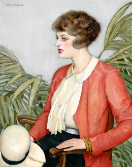  Zádor, István - Girl with a White Hat, 1931 