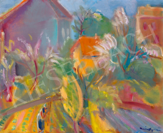  Márffy, Ödön - Blossoming Apple Trees in the Garden | 59th Autumn Auction auction / 86 Lot