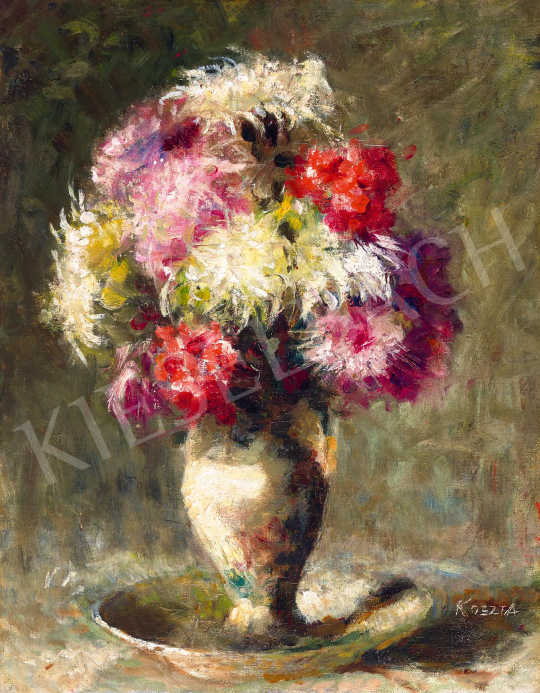  Koszta József - Színes virágok vázában | 59. Őszi Aukció aukció / 101 tétel
