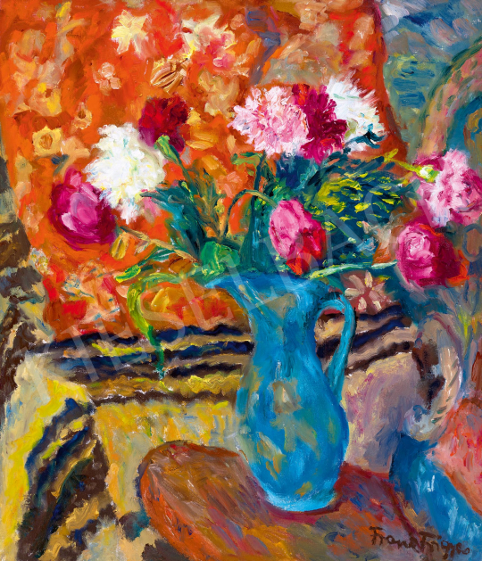  Frank, Frigyes - Studio Still Life with a Blue Vase | 59th Autumn Auction auction / 112 Lot