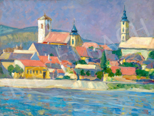  Rózsaffy, Dezső - Town by the Danube | 59th Autumn Auction auction / 116 Lot