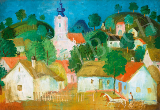 Pekáry, István - Houses on the Hill | 59th Autumn Auction auction / 117 Lot