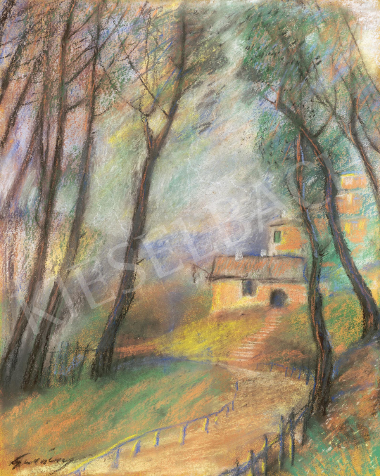  Gulácsy, Lajos - Path in the Park (Italy), 1905-1908 | 59th Autumn Auction auction / 122 Lot