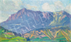  Bosznay, István - Mountain Landscape (Fenyőháza, Slovakia), 1912 painting